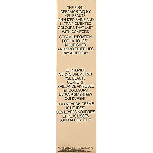  Yves Saint Laurent Vernis A Levres Vinyl Cream Lip Stain, 406 Orange Electro, 0.18 Ounce