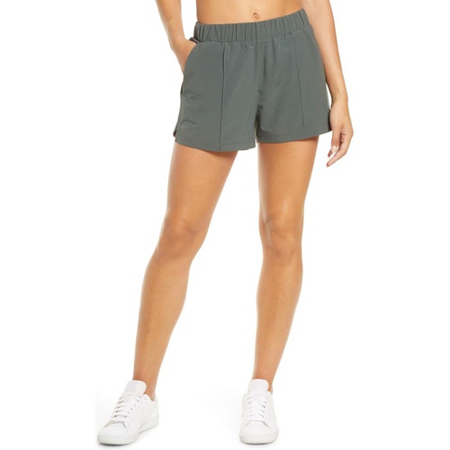  Zella Taylor Getaway High Waist Recycled Polyester Shorts_GREEN URBAN