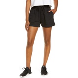 Zella Washed Organic Cotton Shorts_BLACK