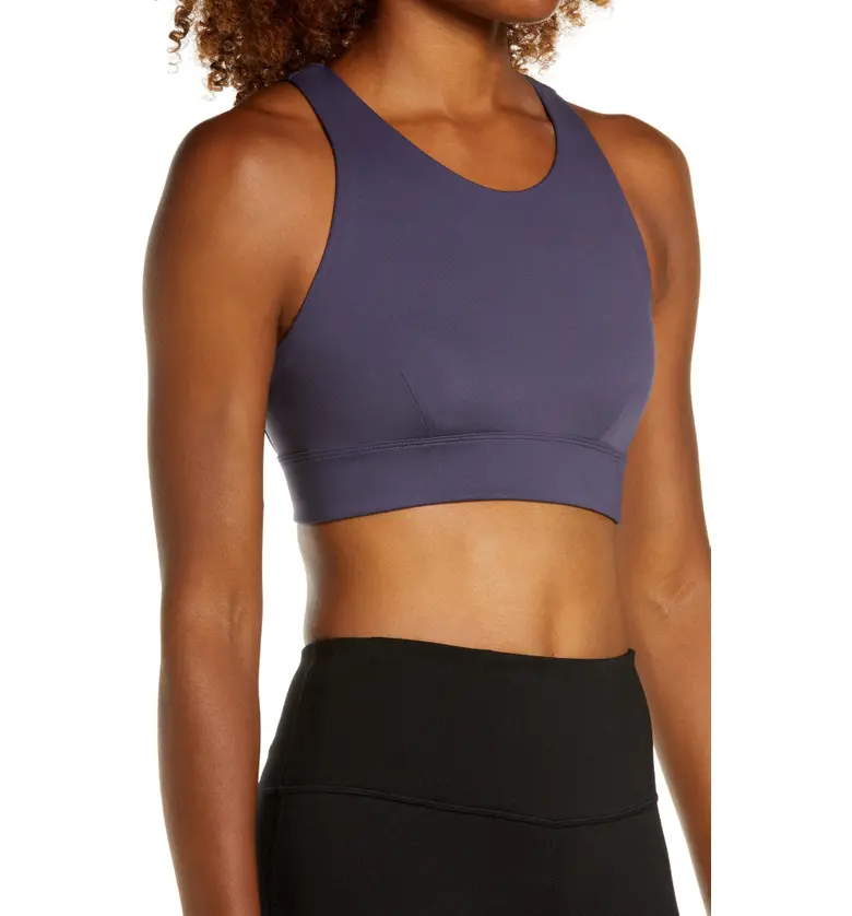  Zella Exhale Studio Lite Sports Bra_GREY STONE