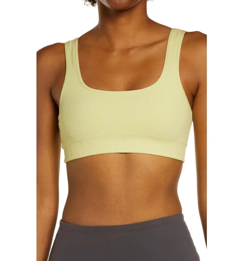 Zella Breezy Tank Sports Bra_GREEN FINCH