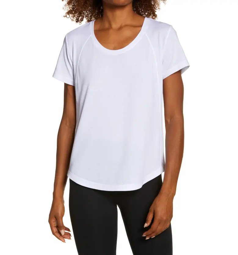 Zella Alli Performance T-Shirt_WHITE