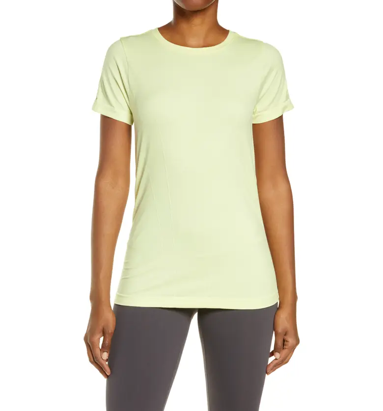 Zella Tempo Seamless T-Shirt_GREEN FINCH