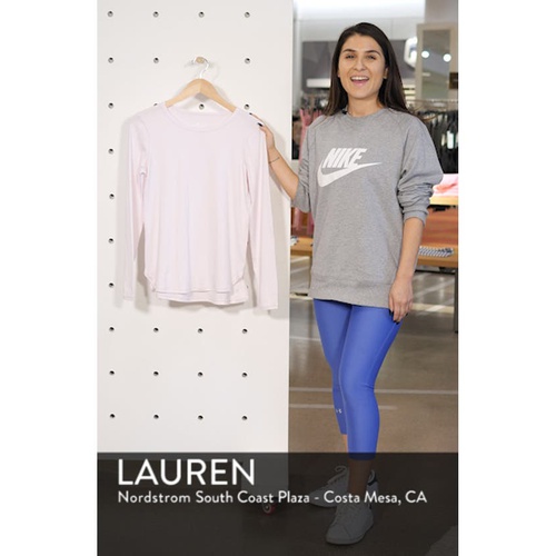  Zella Liana Long Sleeve Recycled Blend Performance T-Shirt_GREY SHADE