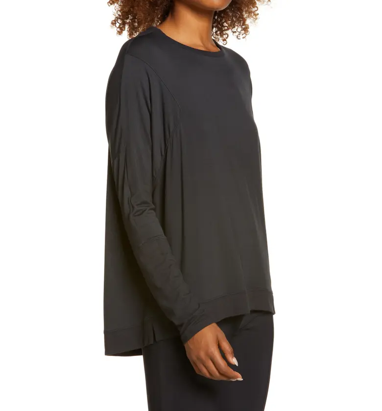  Zella Peaceful Relaxed Pullover_BLACK