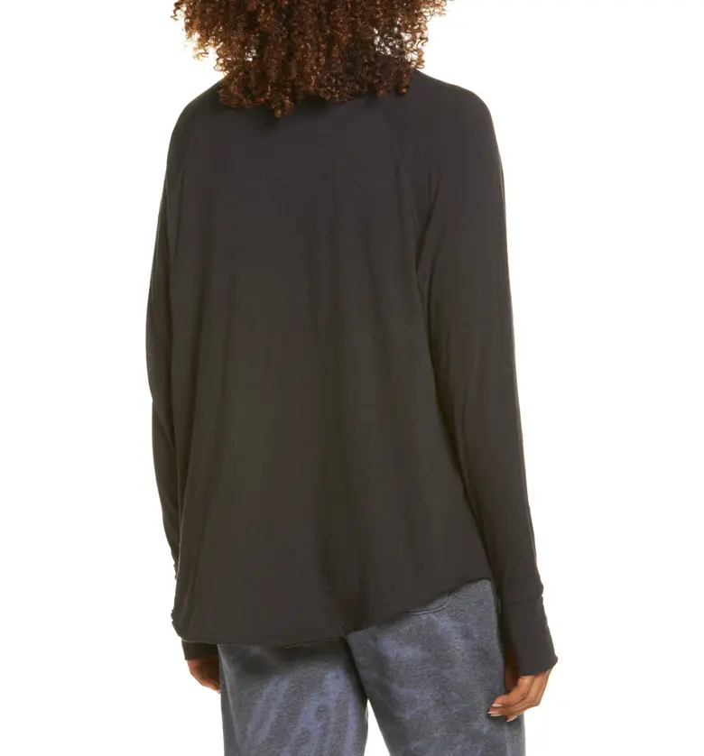  Zella Relaxed Long Sleeve T-Shirt_BLACK