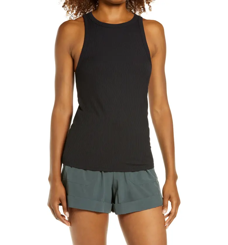 Zella Method Rib Racerback Tank_BLACK