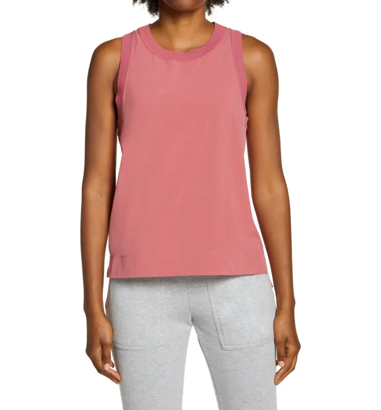 Zella Pursuit Rib Trim Tank_PINK MAUVE