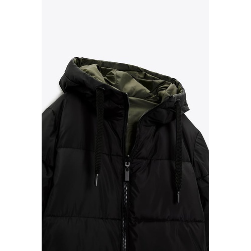 자라 Zara REVERSIBLE LONG PUFFER COAT