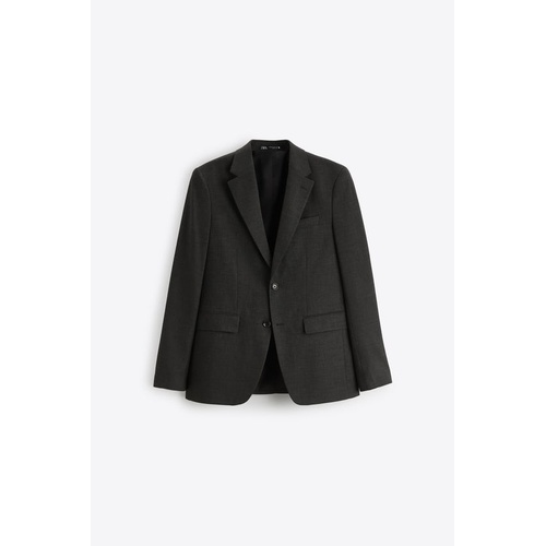 자라 Zara BIRDSEYE SUIT JACKET