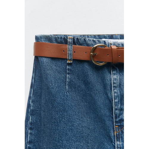 자라 Zara Z1975 WIDE LEG CROPPED JEANS