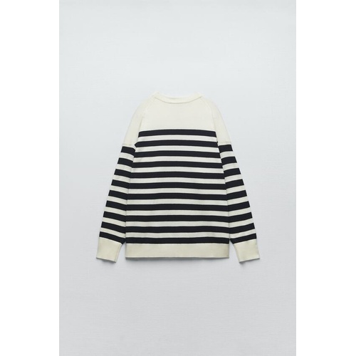 자라 Zara STRIPED KNIT SWEATER