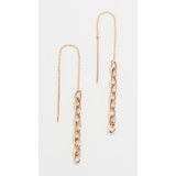 Zoe Chicco 14k Gold Heavy Metal Wire Threader Earrings
