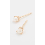 Zoe Chicco 14k Small Prong Set Pearl Stud Earrings