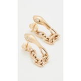 Zoe Chicco 14k Kingdom Collection Snake Head Chain Earrings