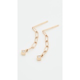 Zoe Chicco 14k Gold Paris Paperclip Chain Drop Earrings