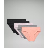 Lululemon UnderEase Mid-Rise Bikini Underwear 5 Pack
