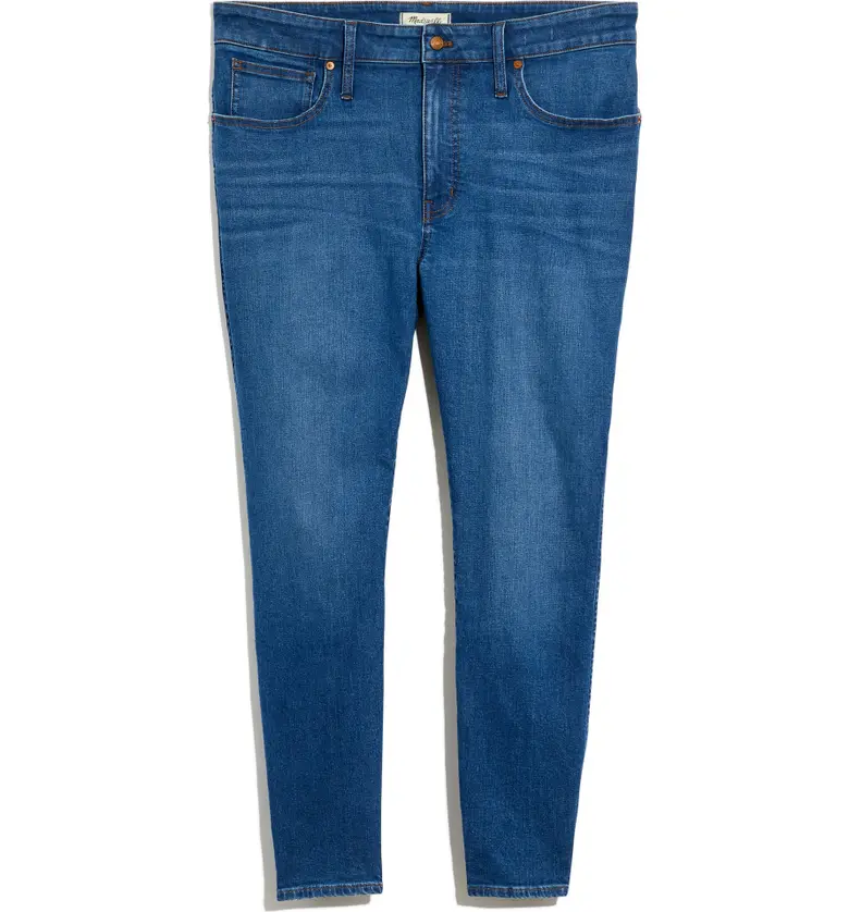 메이드웰 Madewell 10-Inch High Rise Skinny Jeans_HELMSFORD WASH