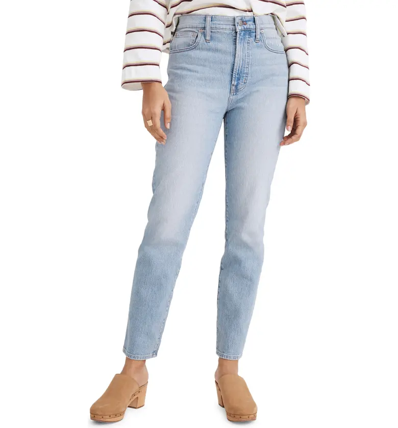 Madewell The Perfect High Waist Tapered Jeans_FIORE WASH