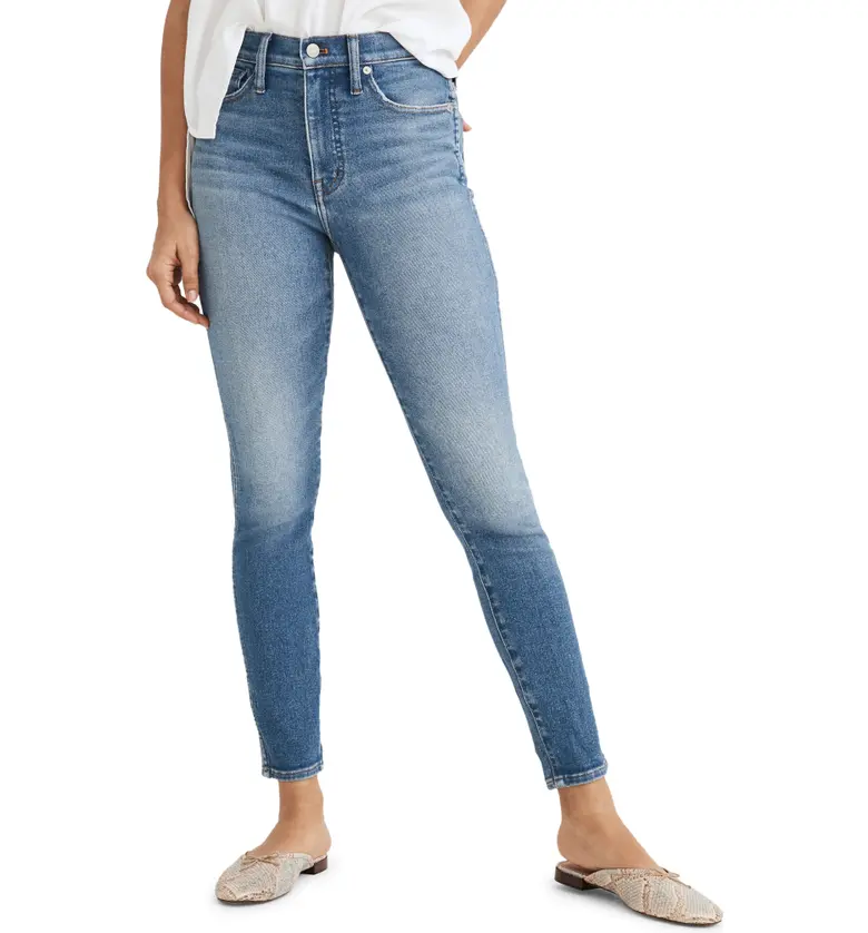 Madewell 10-Inch High Waist Crop Skinny Jeans_SHEFFIELD WASH