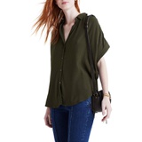 Madewell Central Drapey Shirt_KALE