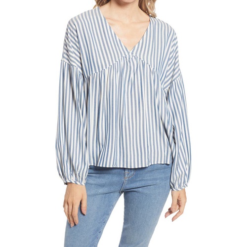 메이드웰 Madewell Monterey Stripe Top_TWEETY STRIPE DARK LAGOON