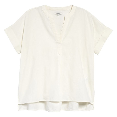 메이드웰 Madewell Womens (Re)sponsible Lakeline Popover Shirt_LIGHTHOUSE