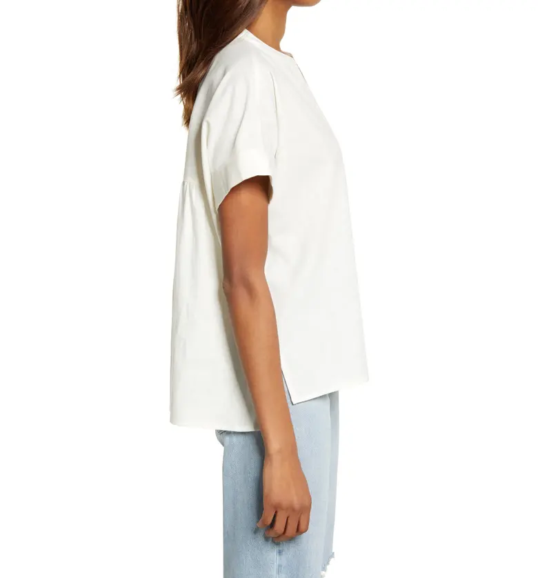 메이드웰 Madewell Womens (Re)sponsible Lakeline Popover Shirt_LIGHTHOUSE