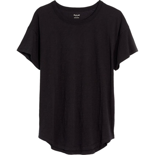 메이드웰 Madewell Whisper Cotton Crewneck T-Shirt_TRUE BLACK