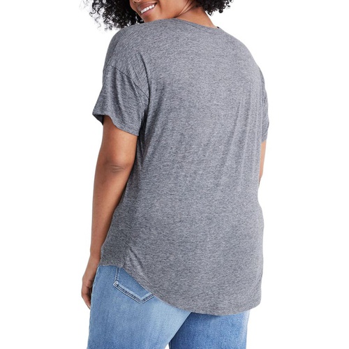 메이드웰 Madewell Whisper Cotton Crewneck T-Shirt_HEATHER IRON