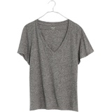 Madewell Whisper Cotton V-Neck T-Shirt_HTHR IRON