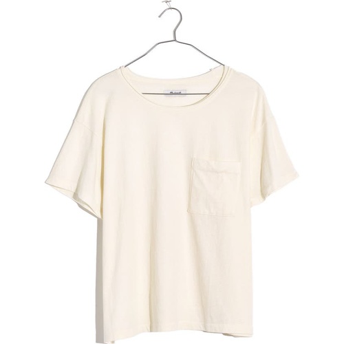 메이드웰 Madewell Oversize Softfade Cotton Pocket T-Shirt_LIGHTHOUSE