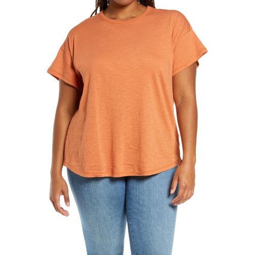 메이드웰 Madewell Sorrel Whisper Ringer T-Shirt_RUSTED TIN