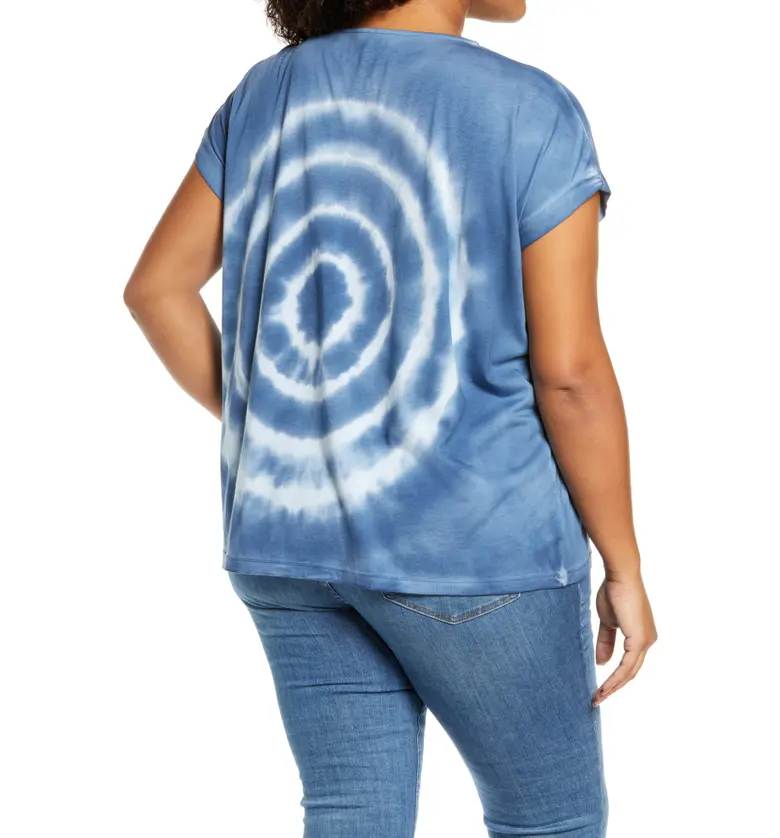 메이드웰 Madewell Tie Dye Shoulder T-Shirt_DARK CADET