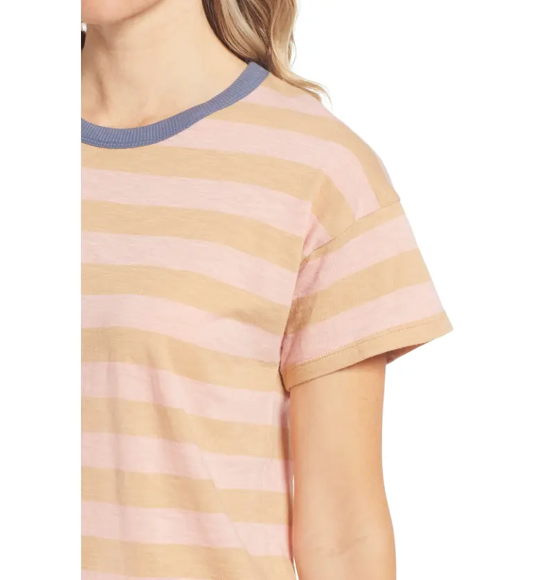 메이드웰 Madewell Whisper Cotton Rib Crewneck T-Shirt_EARTHEN SAND