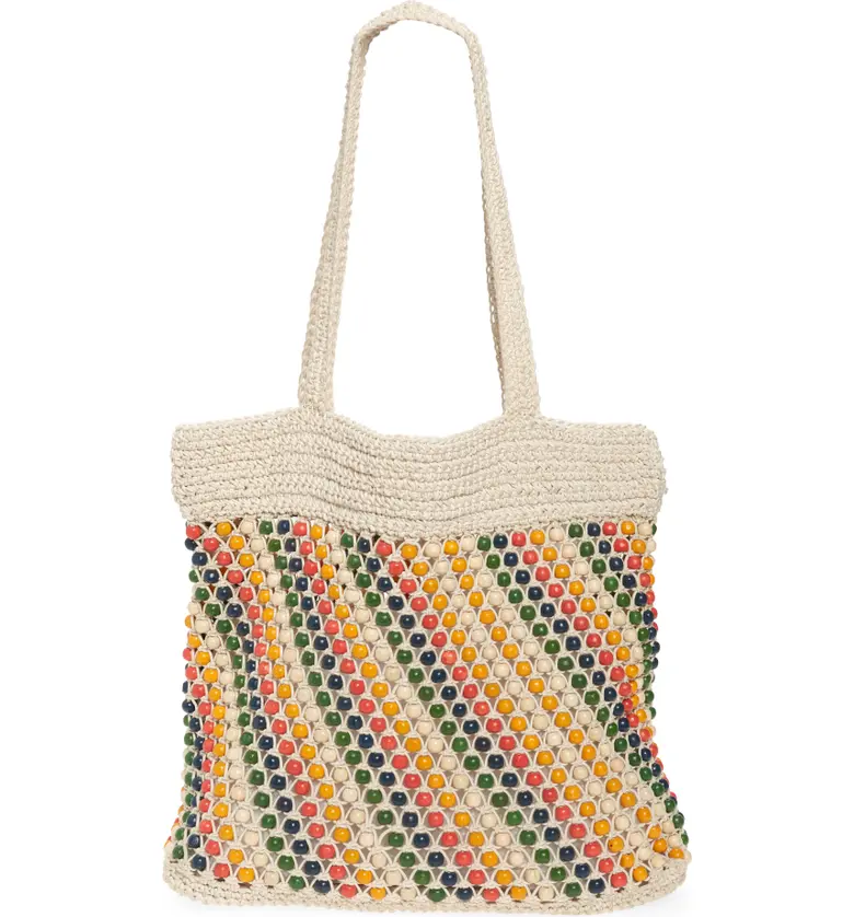 메이드웰 Madewell Beaded Crochet Tote Bag_RAINBOW MULTI