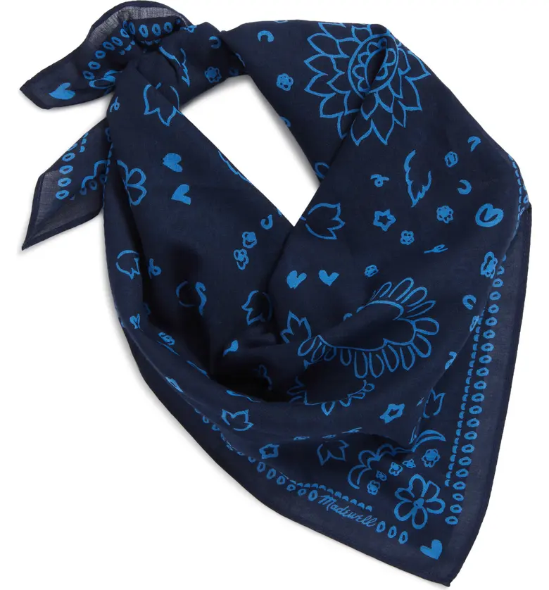 메이드웰 Madewell Bandana_SONGBIRD BLUE