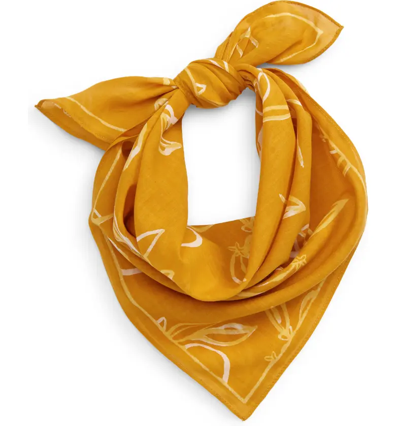 메이드웰 Madewell Bandana_TUNGSTEN GLOW MULTI TANGERINE