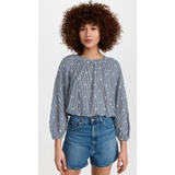 Madewell Embroidered Button Back Shirt