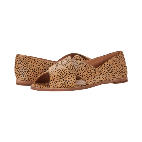 메이드웰 Madewell Ava Peep-Toe Flat in Spot Dot