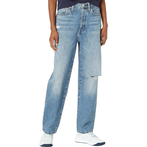 메이드웰 Madewell The Dad Jeans in Duane Wash: Ripped Edition