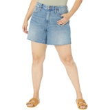 Madewell Plus Relaxed Mid-Length Denim Shorts in Kelton Wash