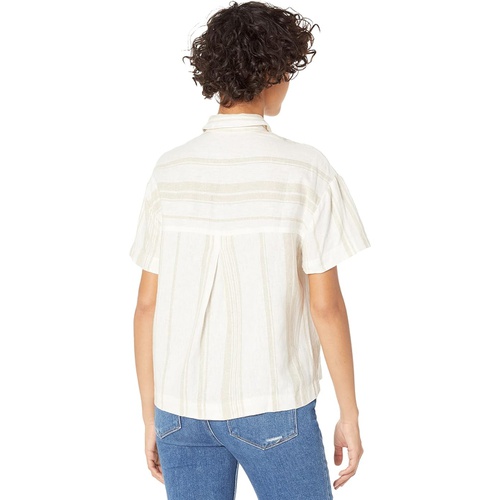 메이드웰 Madewell Linen-Blend Short-Sleeve Safari Shirt: Undyed Edition