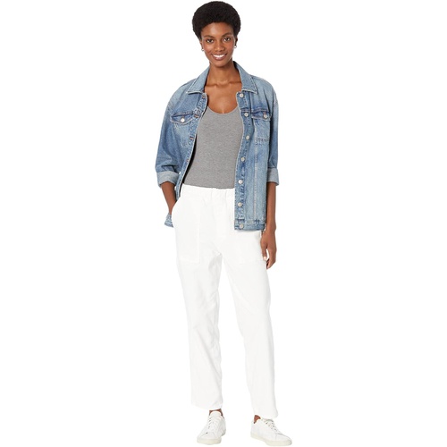 메이드웰 Madewell Pull-On Relaxed Jeans in Tile White