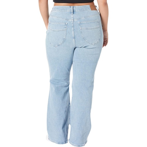 메이드웰 Madewell Plus 11 High-Rise Flare Jeans in Eversfield Wash: Knee-Rip Edition