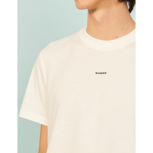 산드로 Sandro T-shirt with logo embroidery