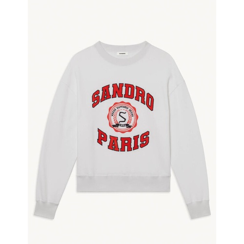 산드로 Sandro Printed organic cotton sweatshirt