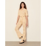 Sandro Pointelle knit trousers