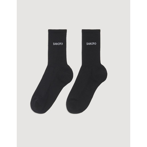 산드로 Sandro Logo socks