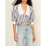 Sandro Striped shirt with oversized collar